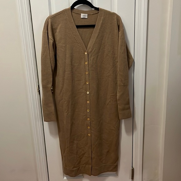 Wilfred Aritzia Utopia Camel colored sweater dress - Picture 2 of 12